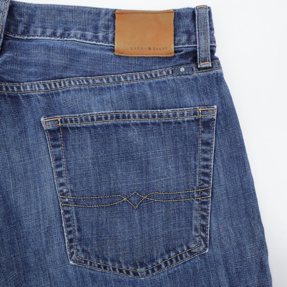 Lucky Brand 221 Original Straight Jeans Blue Full Length Mens 34x32